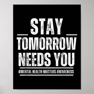 Poster Fique Amanhã Precisa De Sua Saúde Mental E Consciê