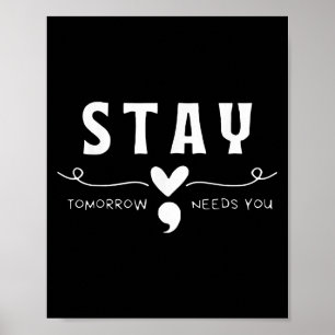 Poster Fique - Amanhã Precisa Que Evite O Suicídio De Sem