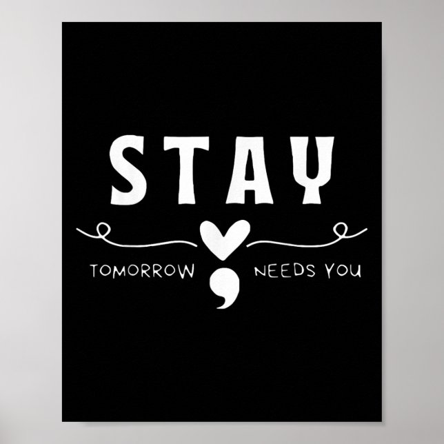 Poster Fique - Amanhã Precisa Que Evite O Suicídio De Sem (Frente)