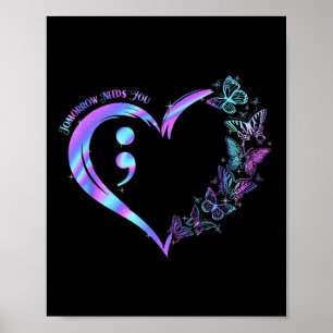 Poster Fique Amanhã Precisa Que Você Prevena O Suicídio