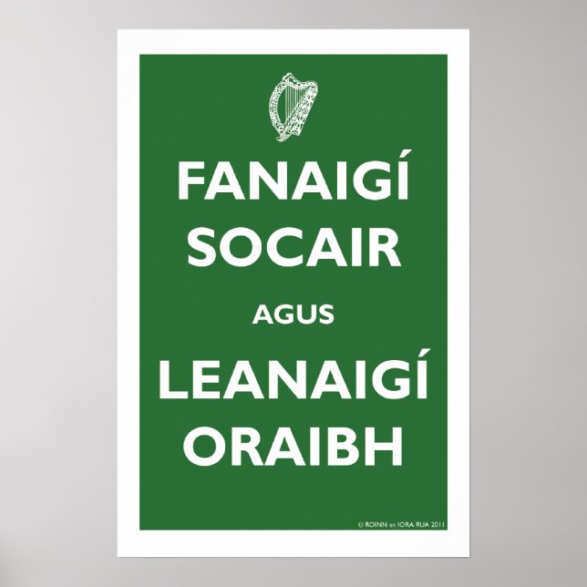 Pôster Fique calma e Carregar ligado! (Frente)