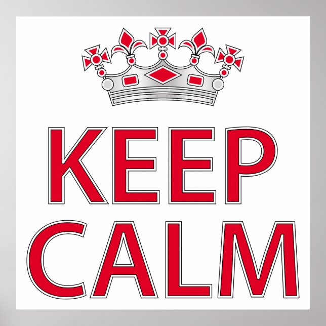 Poster Fique calmo (Frente)