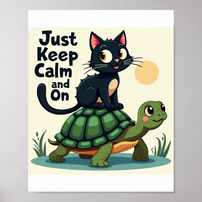 Poster Fique calmo e caminhe (Frente)