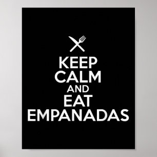 Poster Fique Calmo E Coma Comida Humorística Das Empanada