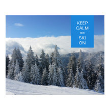 Fique calmo e esquie no inverno