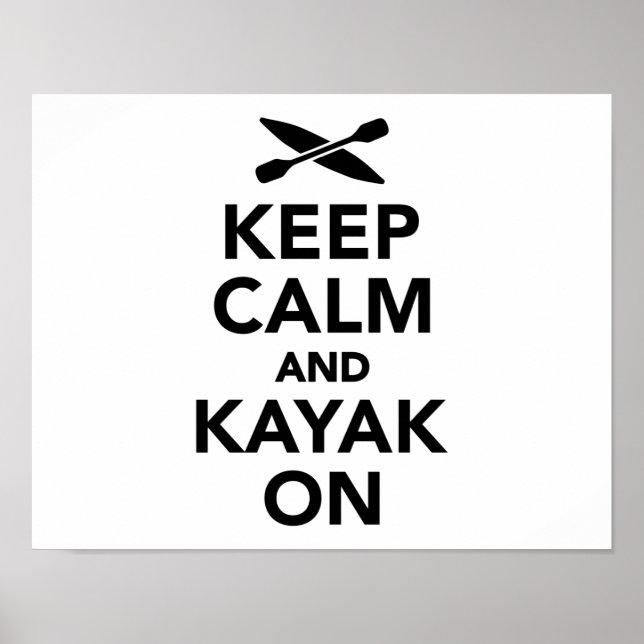 Pôster Fique calmo e Kayak ligado (Frente)