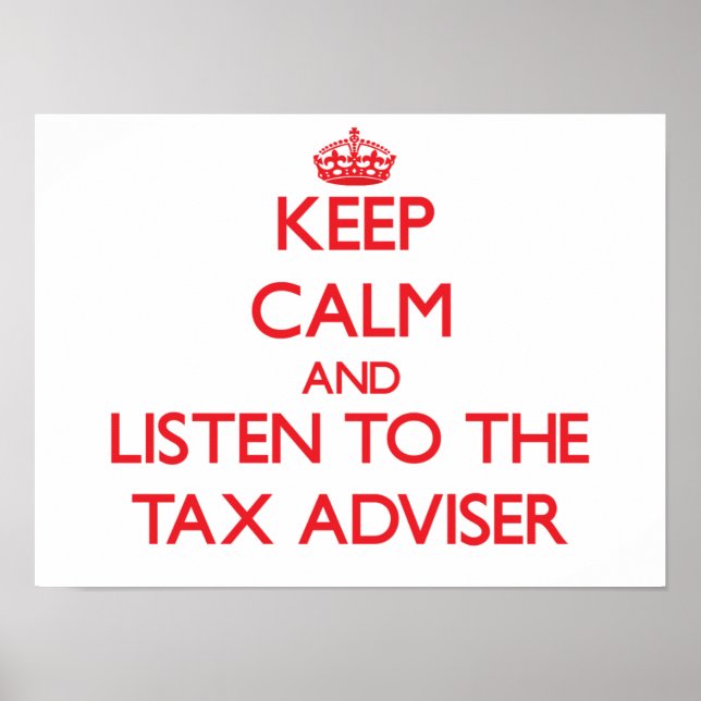 Poster Fique calmo e ouça o fiscal (Frente)