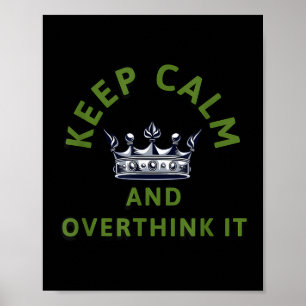 Poster Fique Calmo E Pensem Excessivamente, Ansiedade Sar