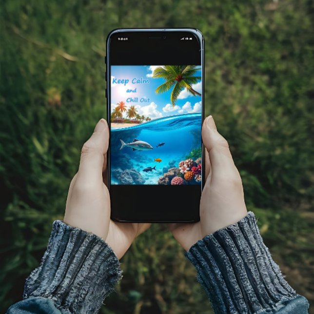 Poster Fique calmo e relaxe (Criador carregado)