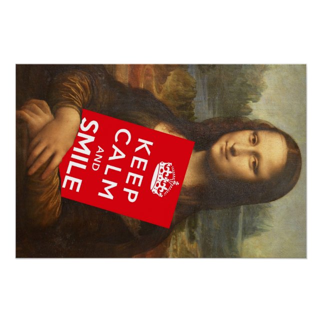 Pôster Fique Calmo E Sorria (Frente)