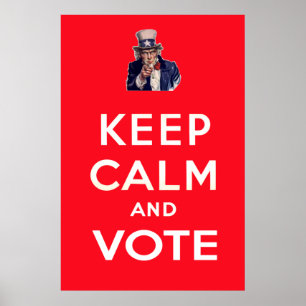 Poster Fique calmo e vote
