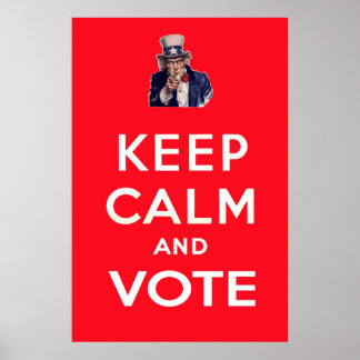 Poster Fique calmo e vote