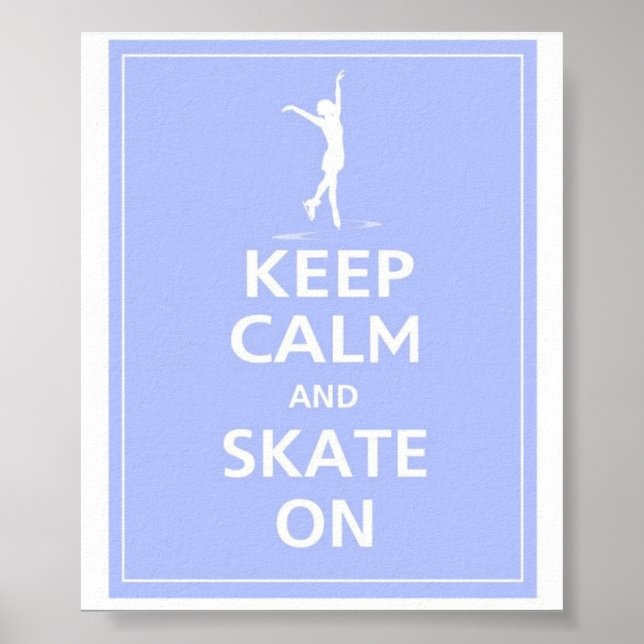Poster Fique Calmo... Skates em (Frente)