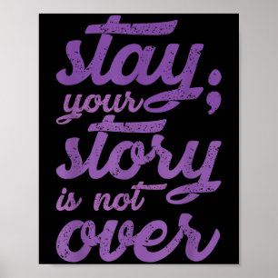 Poster Fique Com A Sua História Não É Sobre Suicídio Ment
