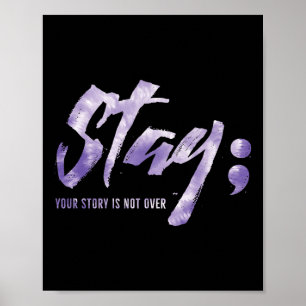 Poster Fique Com A Sua História Não É Sobre Suicídio Ment