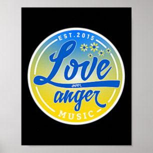 Poster Fique Com A Ucrânia Amor Sobre A Música Da Ira 1
