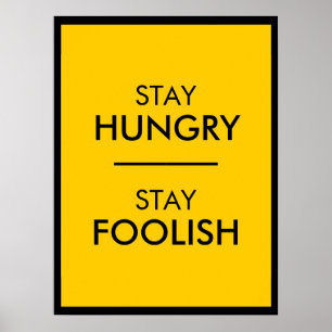 Poster Fique com fome