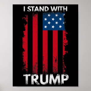 Poster Fique Com O Trump Pro Trump Support 1