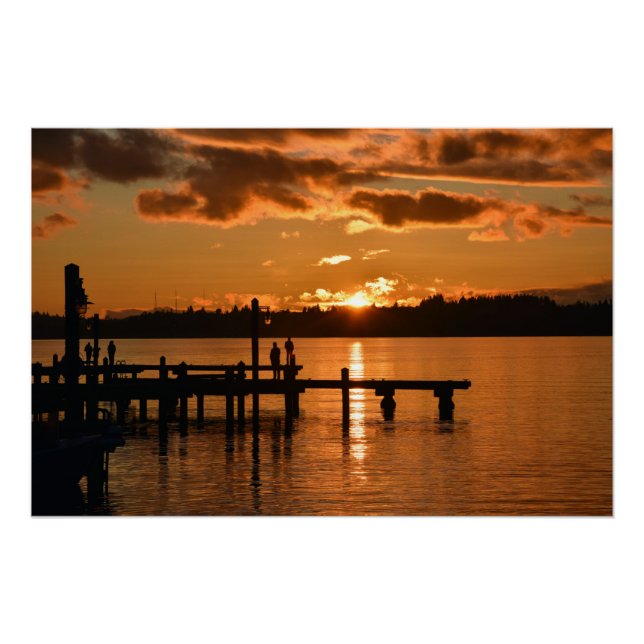 Pôster Fique de olho no Poster sunset (Frente)