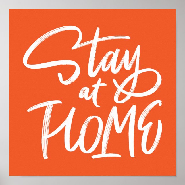 Poster Fique em casa (Frente)