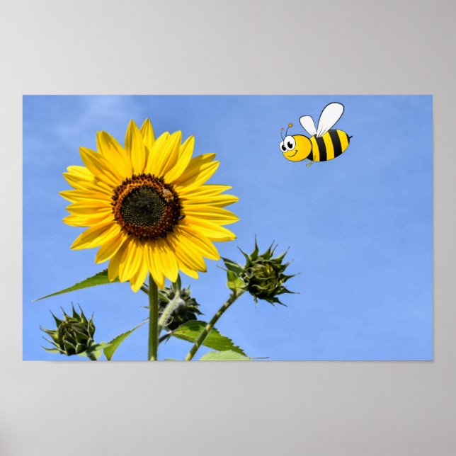 Poster Fique Feliz. (Frente)