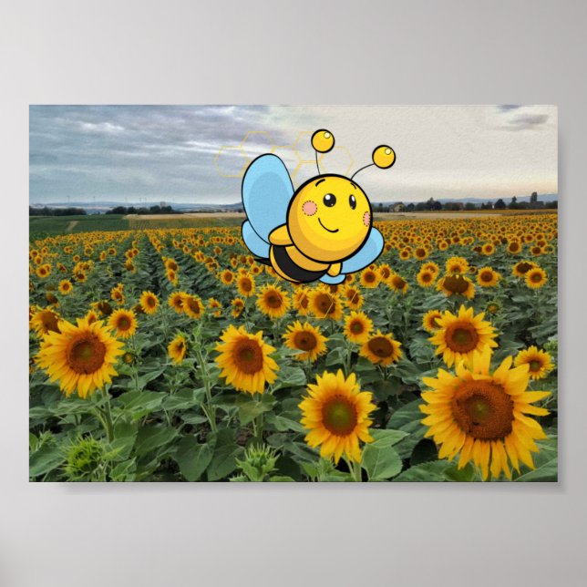 Poster Fique Feliz. (Frente)