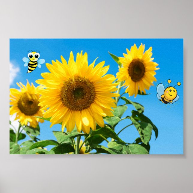 Poster Fique Feliz. (Frente)