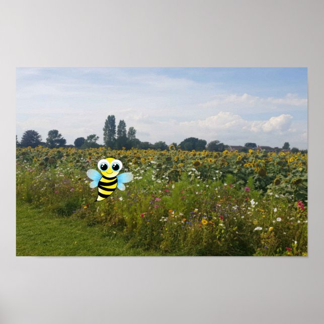Poster Fique Feliz. (Frente)