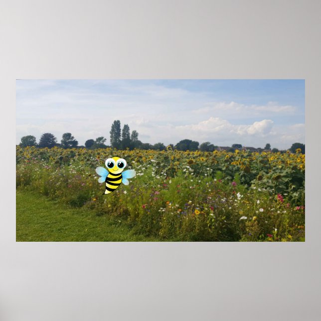 Poster Fique Feliz. (Frente)
