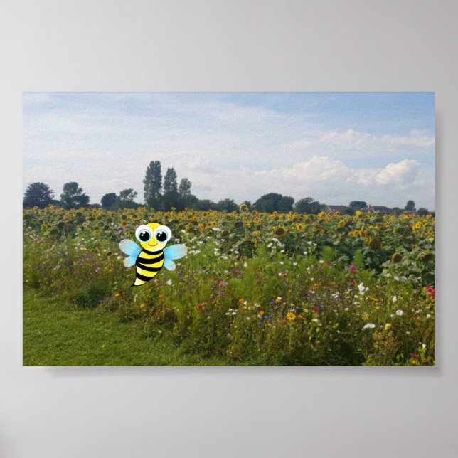 Poster Fique Feliz. (Frente)
