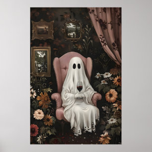 Poster Fique Para Uma Bebida… Se Você Ousar, Fantasma Dar