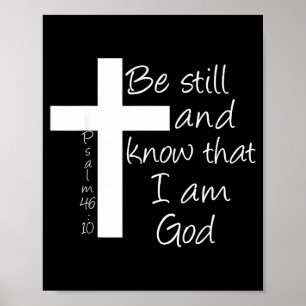 Poster Fique quieto e saiba que eu sou Deus Salmo 46_10 J