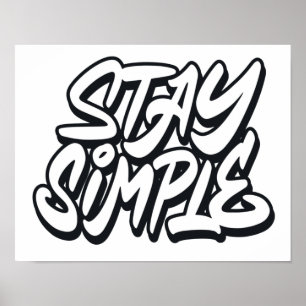 Poster Fique simples