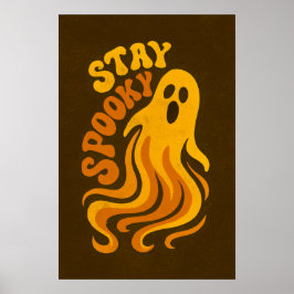 Poster Fique Spooky Halloween Ghost