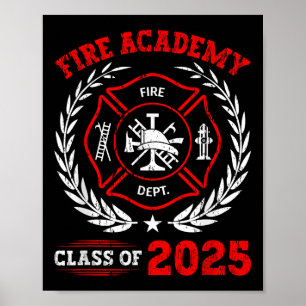 Poster Fire Academy Cl De Graduação 2025 Futura Luta Cont