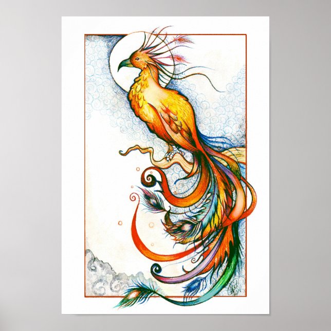 Pôster Fire Bird Print (Frente)