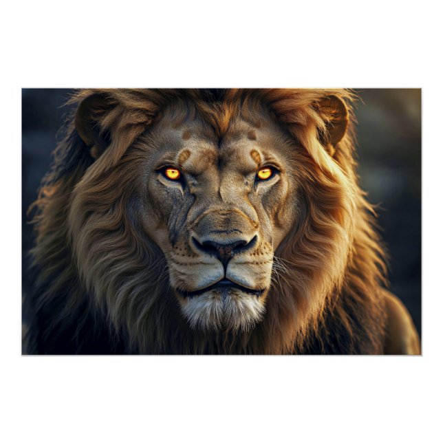 Pôster Fire Eyes of the Jungle King (Frente)