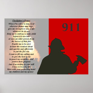Pôster Fire Fighter's Prayer