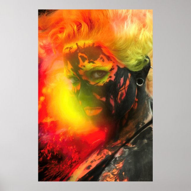 Poster Fire Goddese PELE (Frente)