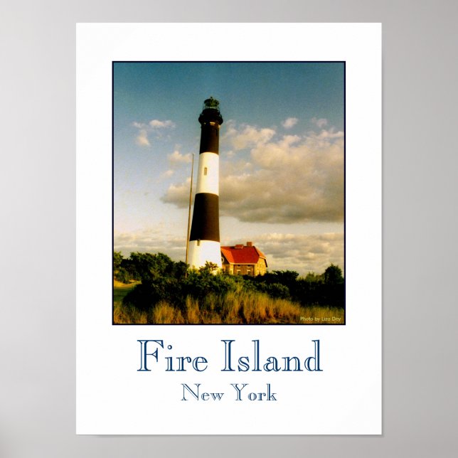 poster 'Fire Island Lighthouse no Sunset' (Frente)