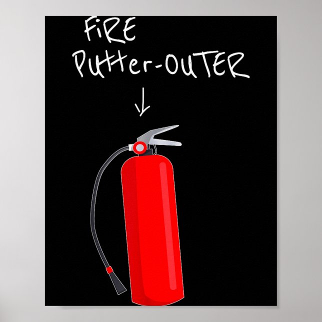 Poster Fire Putter Outer Fire Extinguisher Fire Fighter F (Frente)