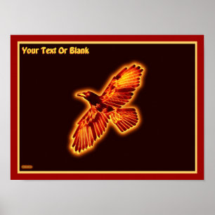 Poster Fire Raven