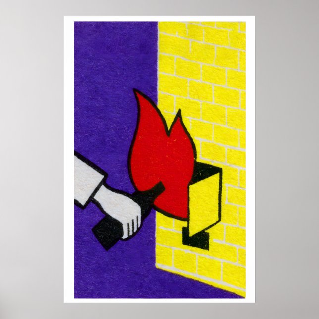 Poster Fire Starter - Matchbox Print - Aesthetic Wall Art (Frente)