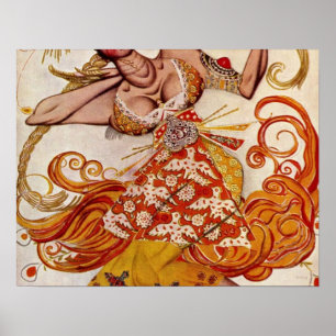 Pôster Firebird por Leon Samoilovitch Bakst
