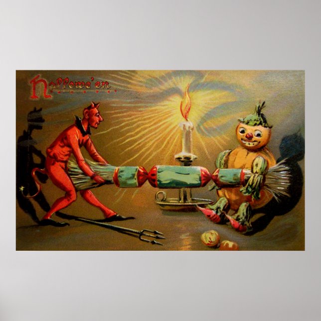 Pôster Firecracker do Halloween (Frente)