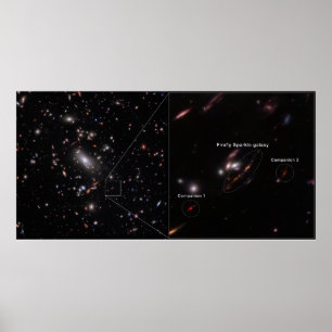 Poster Firefly Sparkle Galaxy Cluster MACS J1423