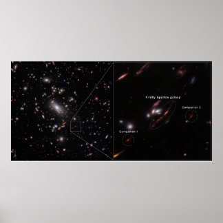 Poster Firefly Sparkle Galaxy Cluster MACS J1423