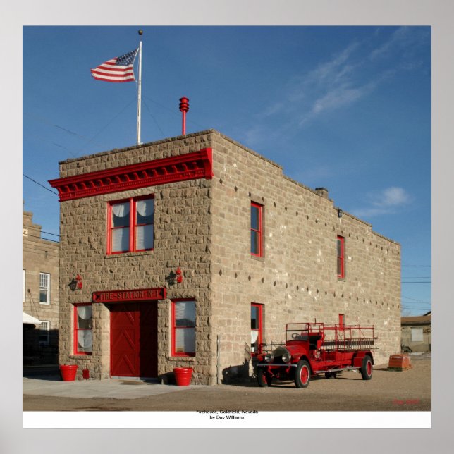 Pôster Firehouse, Goldfield, Nevada (Frente)