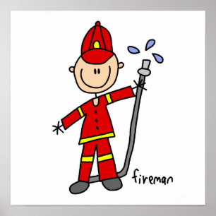 Poster Fireman Stick