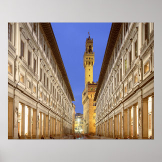 Pôster Firenze Galeria degli Uffizi Florence Itália Poste